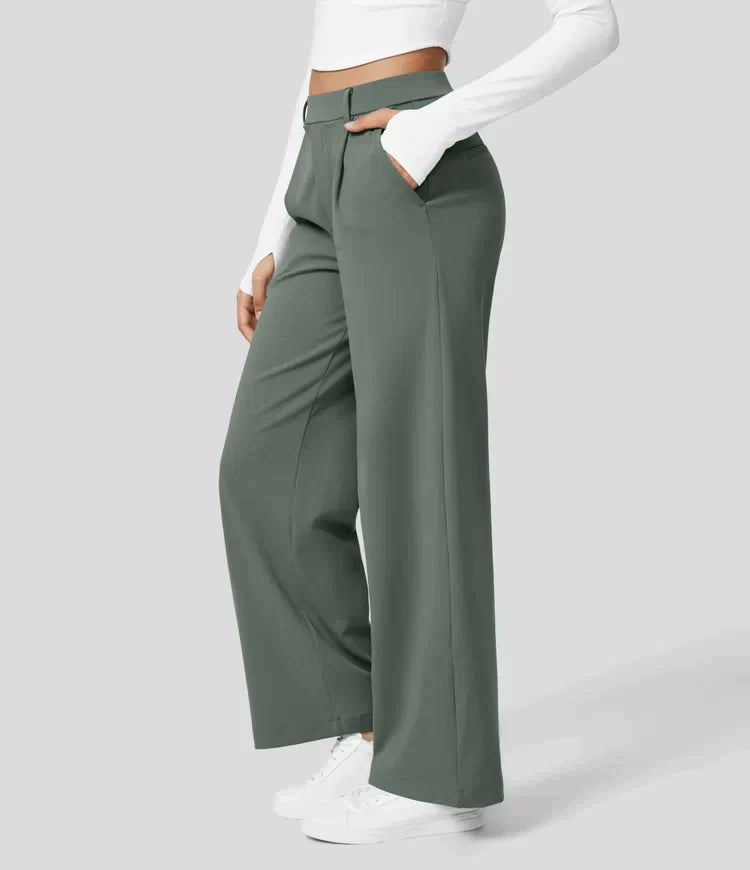 Sauzy | Pantaloni stretch a vita alta con gamba dritta