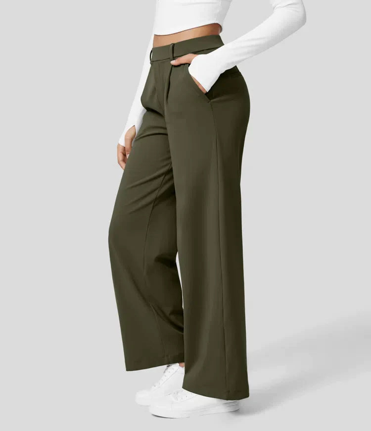 Sauzy | Pantaloni stretch a vita alta con gamba dritta