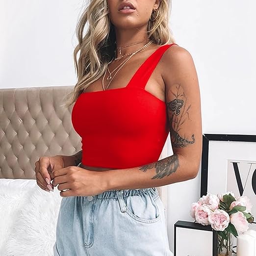 Emma - Crop top glamour con rouches glitterate