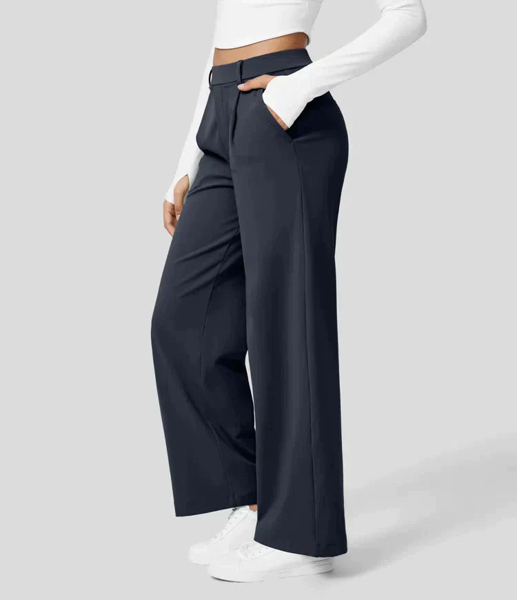 Sauzy | Pantaloni stretch a vita alta con gamba dritta