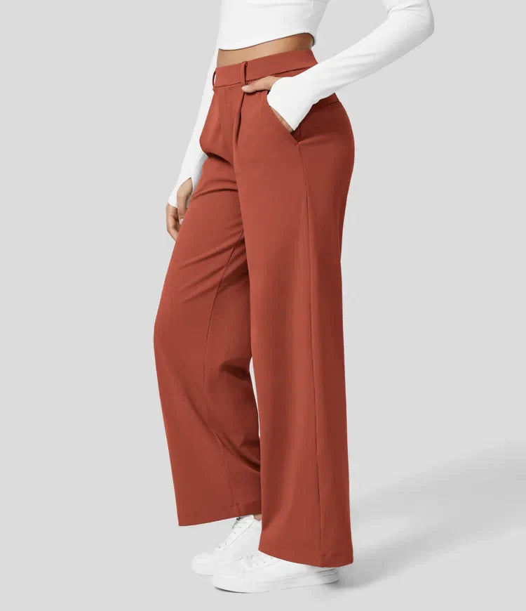 Sauzy | Pantaloni stretch a vita alta con gamba dritta