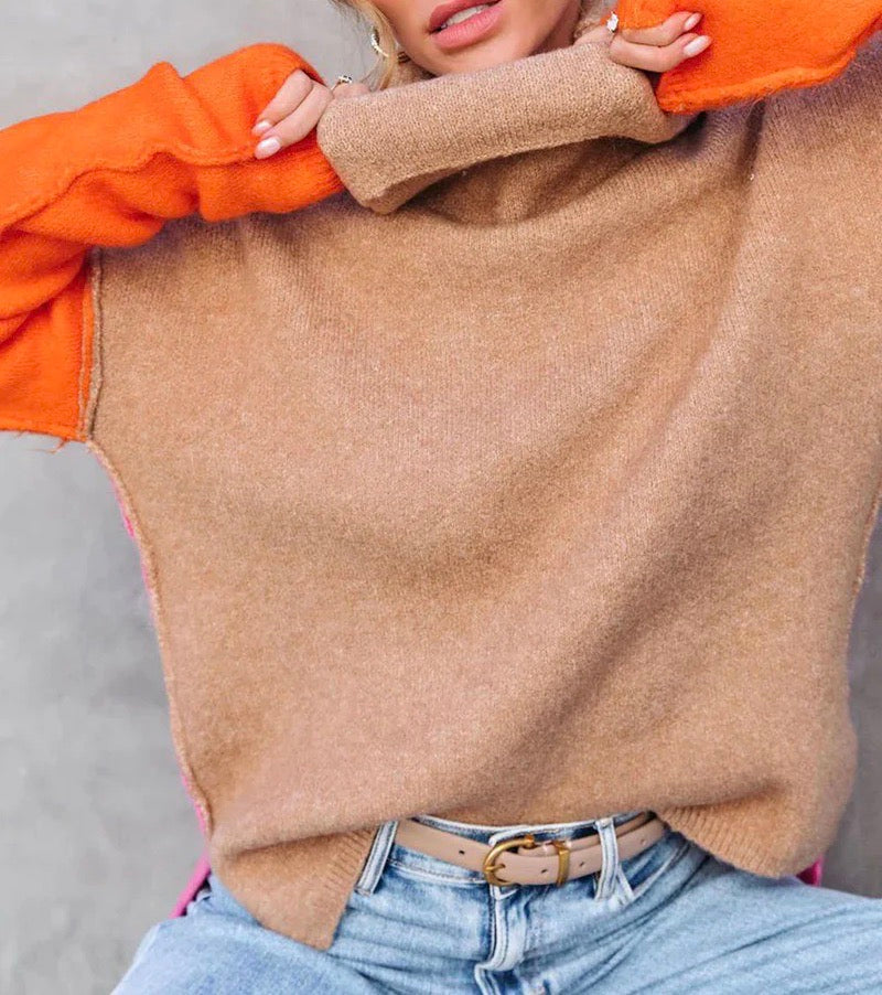 Isidore | Pullover a blocchi di colore mozzafiato