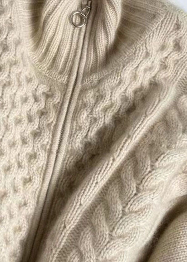 Cardigan donna | Collo alto | Qualità in maglia ultra fine