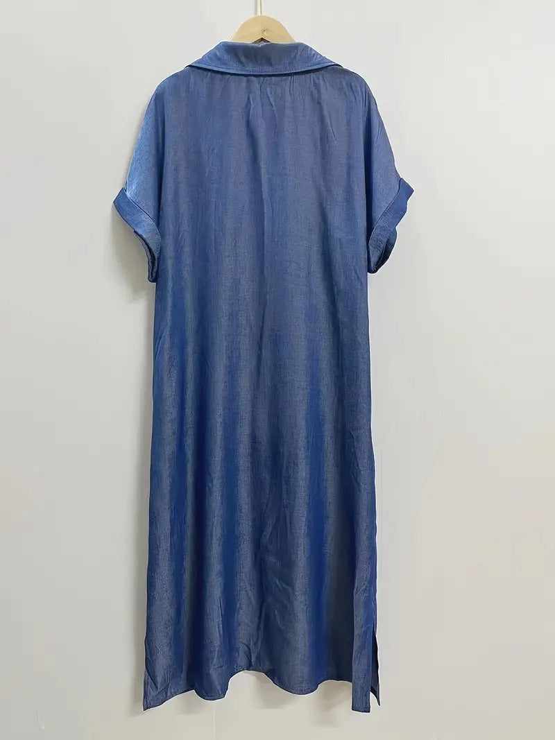 Akeilla - Elegante vestito camicia con tasche