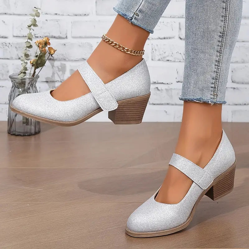 Eliane  | Pumps con Paillettes e Tacco Medio