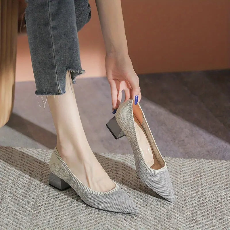 Olie  | Scarpe Slip-On con Suola Morbida e Tacchi Spessi