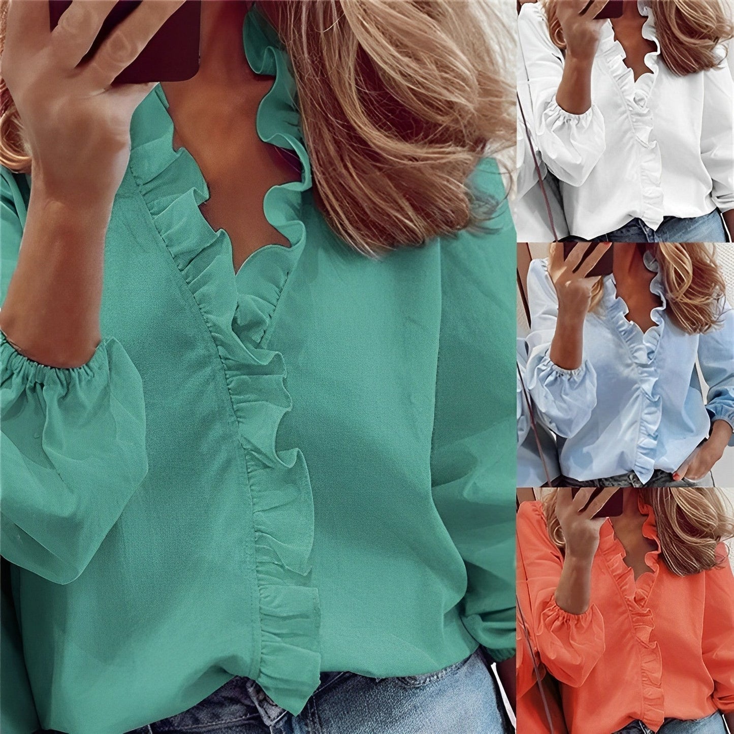 Thaddeus | Blusa con colletto a volant