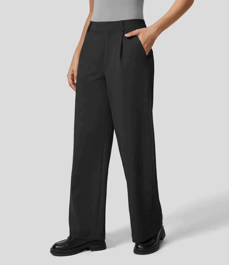 Sauzy | Pantaloni stretch a vita alta con gamba dritta