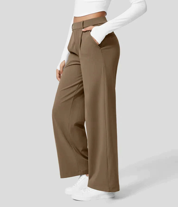 Sauzy | Pantaloni stretch a vita alta con gamba dritta