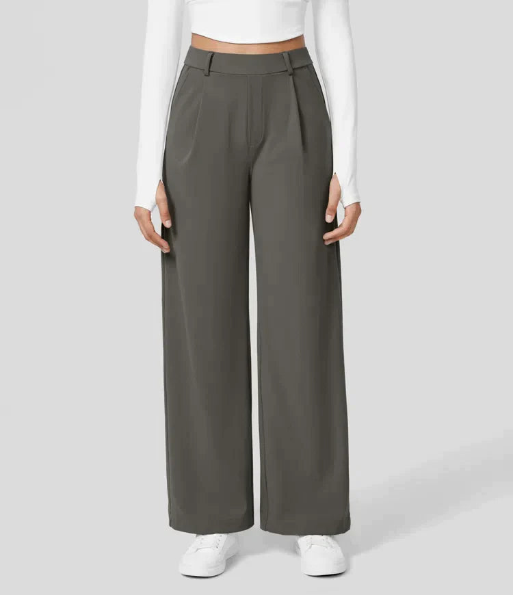Sauzy | Pantaloni stretch a vita alta con gamba dritta