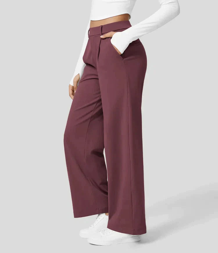 Sauzy | Pantaloni stretch a vita alta con gamba dritta