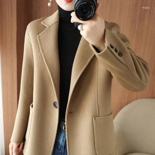 Tiberius | Blazer da donna in tweed spesso per autunno e inverno