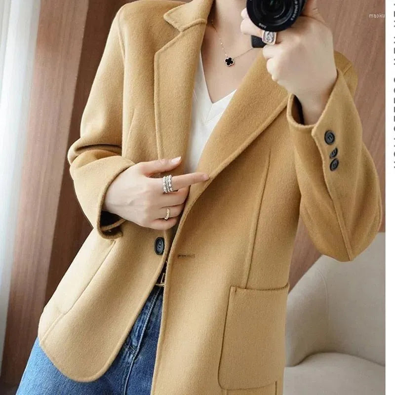 Tiberius | Blazer da donna in tweed spesso per autunno e inverno