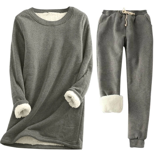 Set termico da donna | Due pezzi monocolore | Riscaldante e comodo