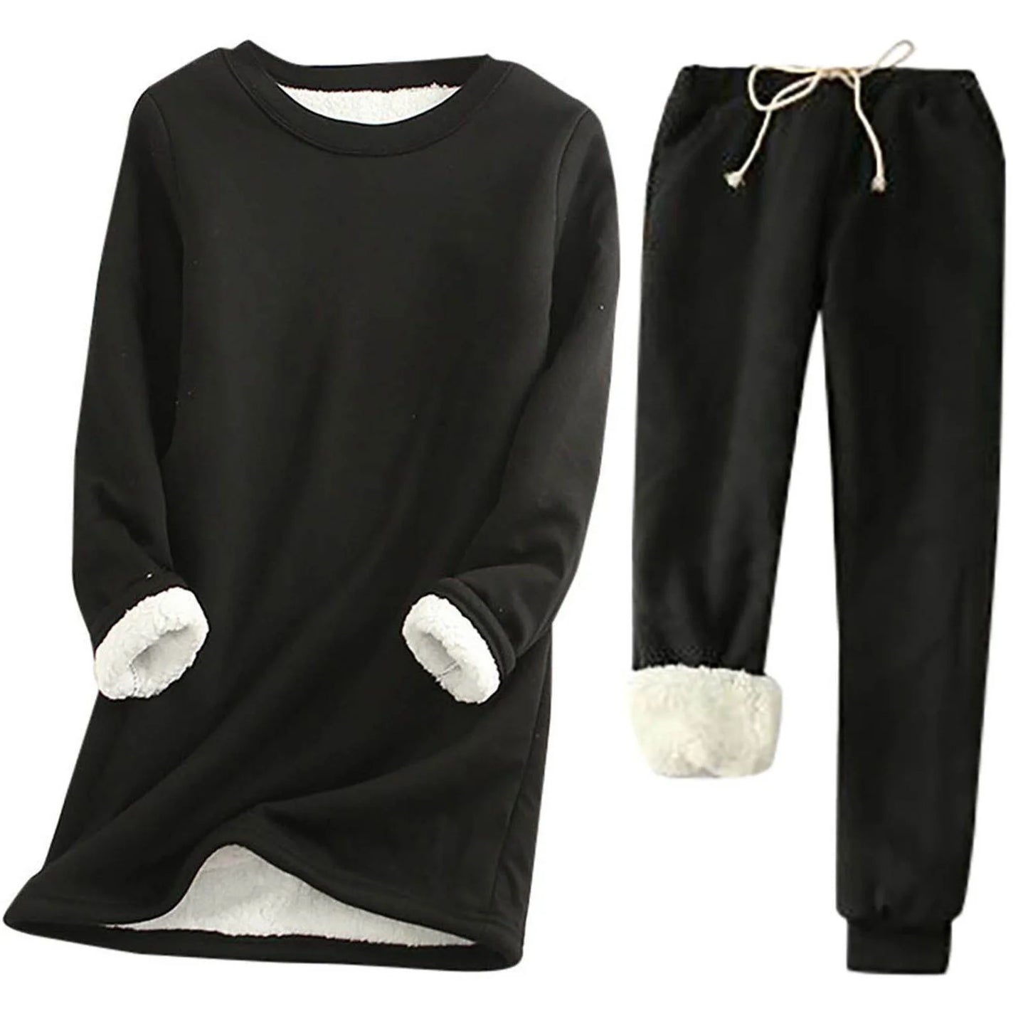 Set termico da donna | Due pezzi monocolore | Riscaldante e comodo