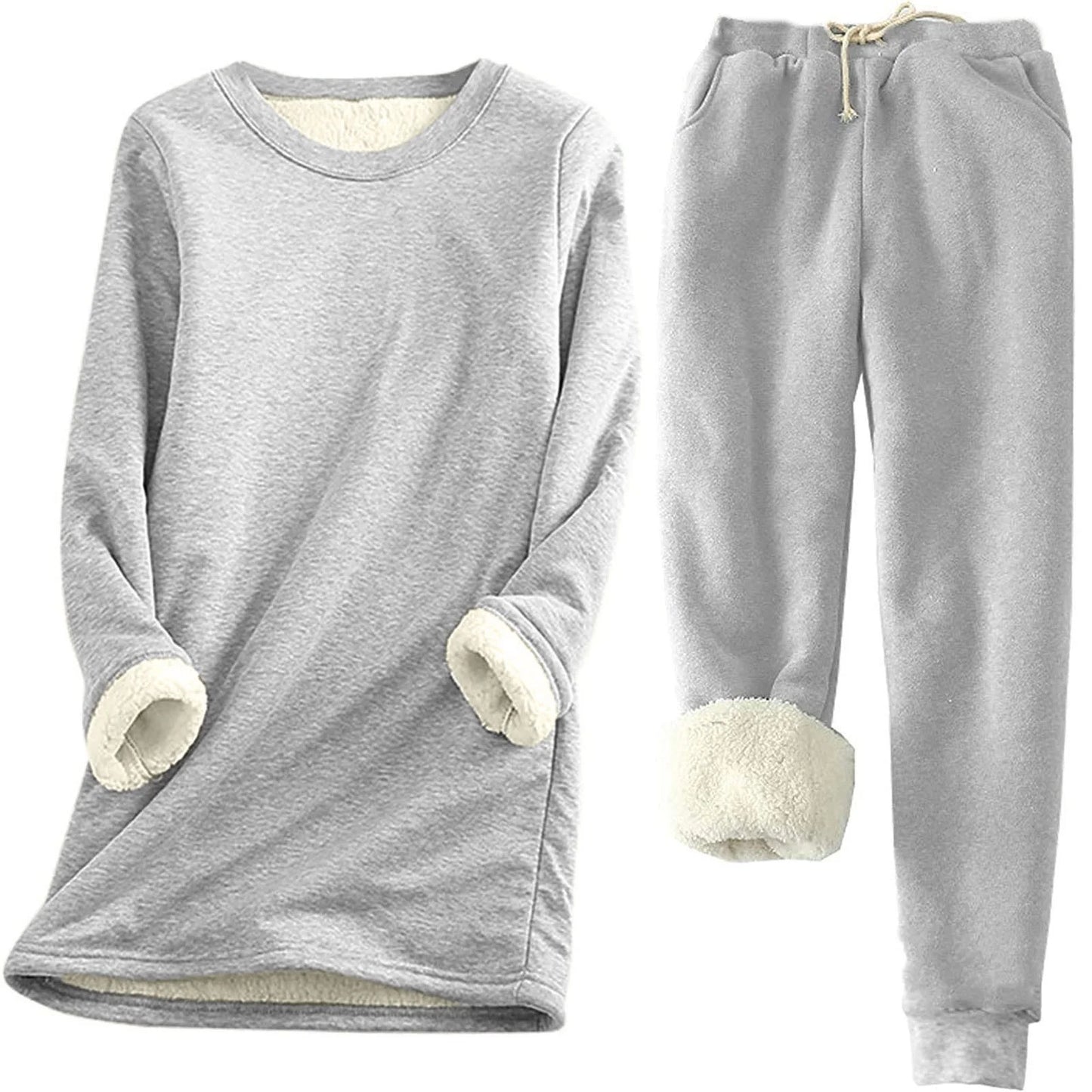 Set termico da donna | Due pezzi monocolore | Riscaldante e comodo