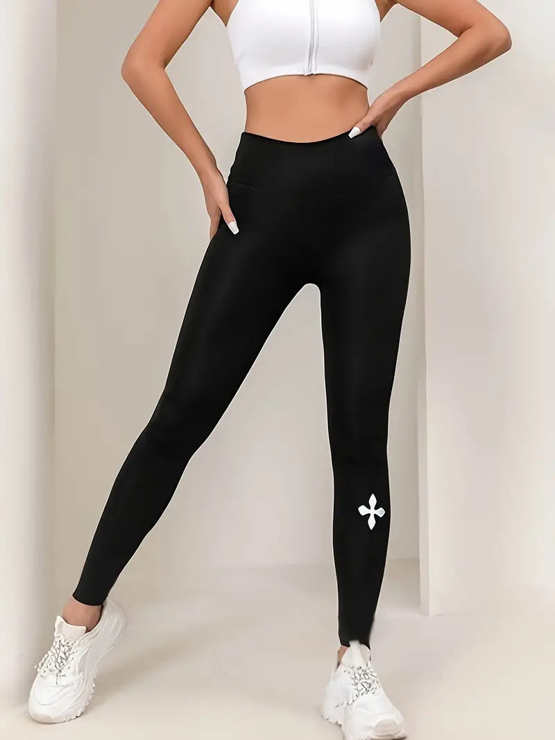 Luna- Leggings da allenamento accorciati a vita alta