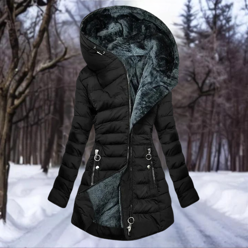 Zavilaya | Elegante cappotto in peluche per donne