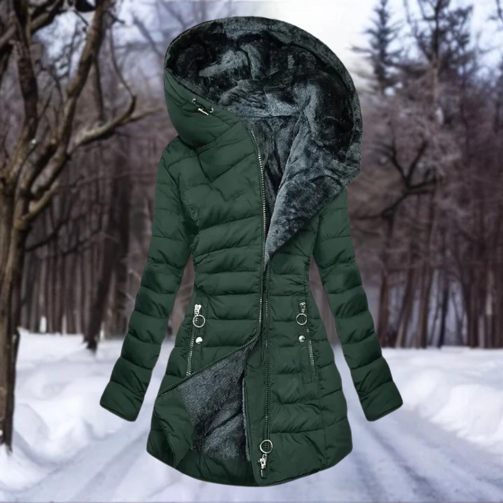 Zavilaya | Elegante cappotto in peluche per donne
