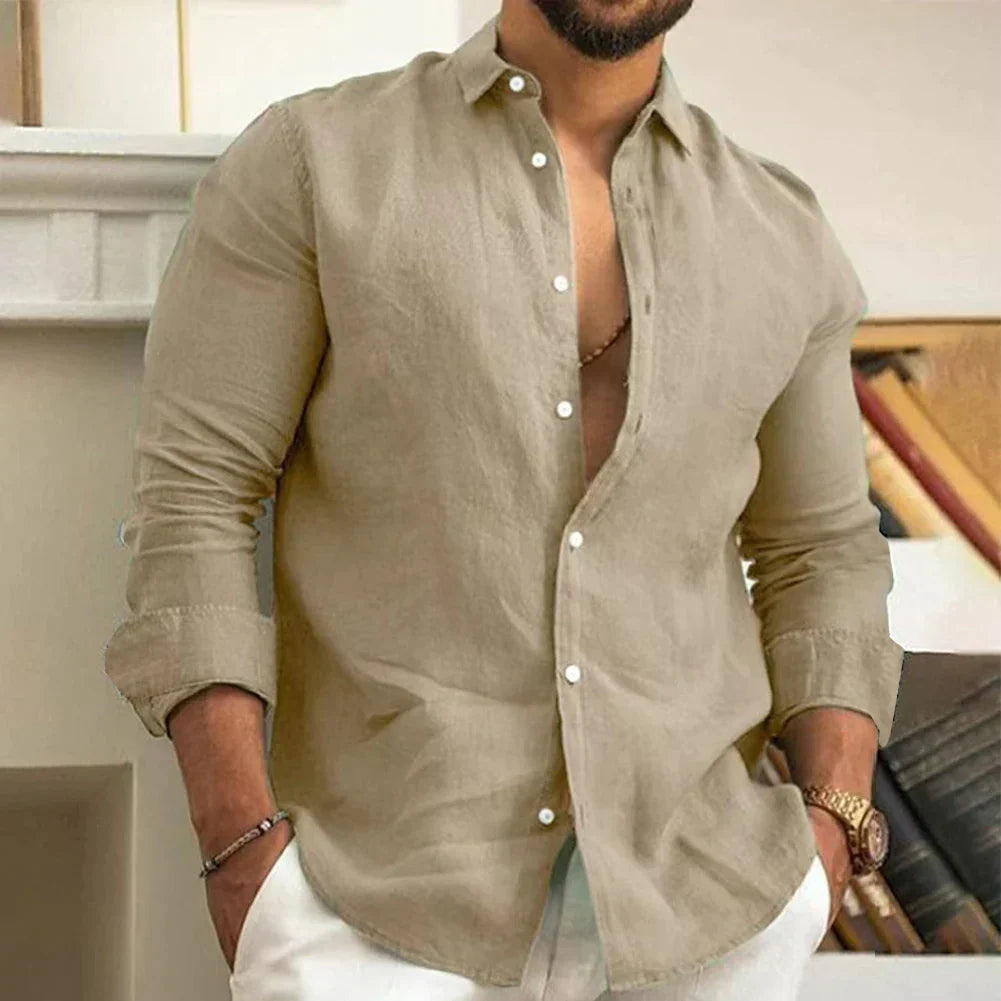 Casylin - Camicia in lino casual per lui