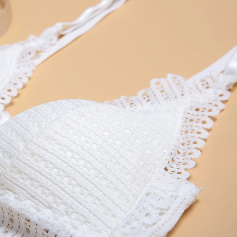 Charli - Reggiseno sexy con fronte in pizzo