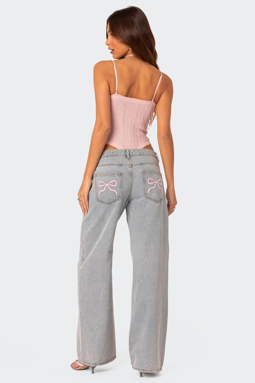 Gilda - Jeans alla moda con papillon [Ultimo giorno di sconto]