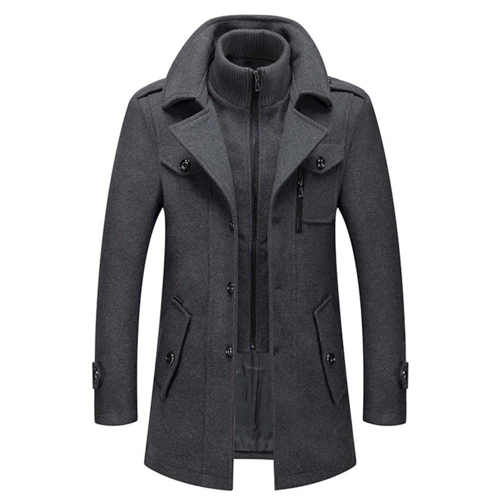 Schwar | Cappotto invernale a due pezzi nero da donna