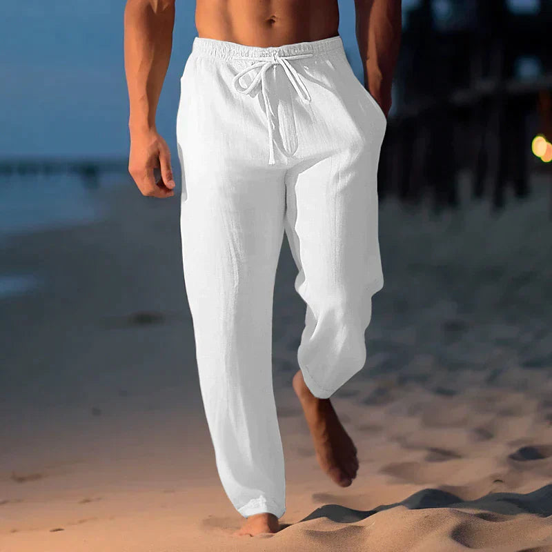 Yzzo | Pantaloni in lino alla moda per uomini