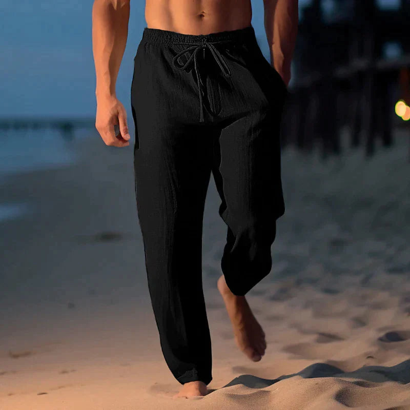 Yzzo | Pantaloni in lino alla moda per uomini