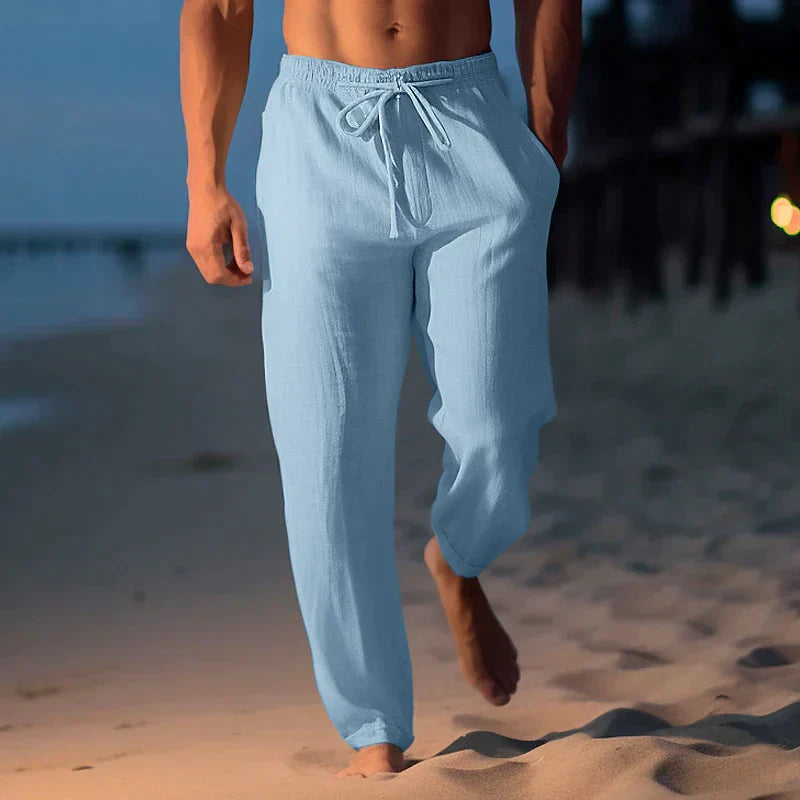 Yzzo | Pantaloni in lino alla moda per uomini