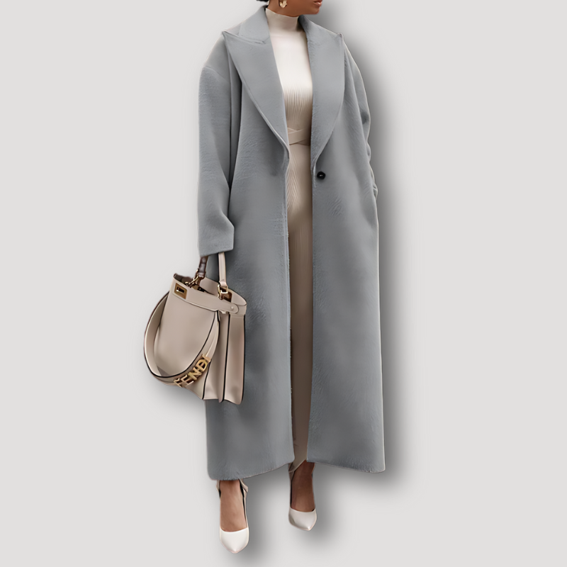 Umaiza | Cappotto invernale oversized lungo in peluche teddy sherpa
