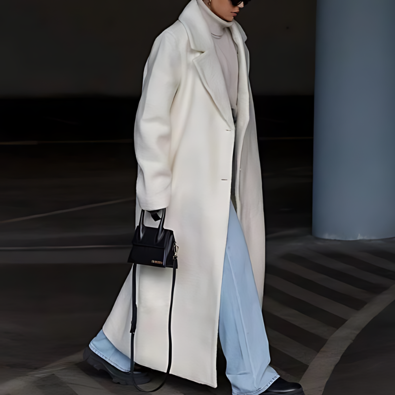 Umaiza | Cappotto invernale oversized lungo in peluche teddy sherpa