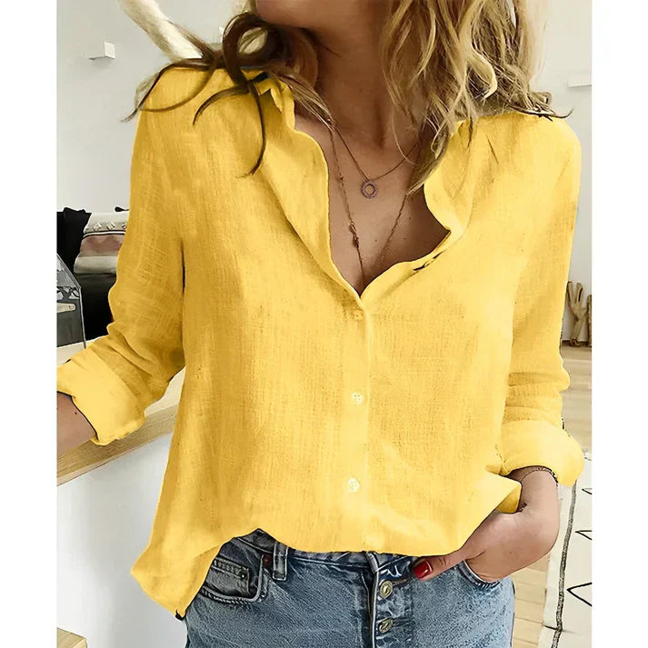 Laja | Blusa in canvas leggera e di alta qualità