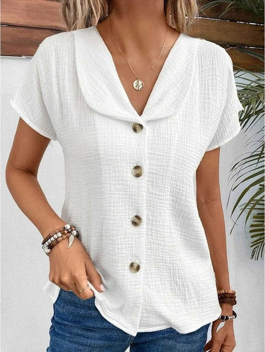 Mia - Elegante blusa da donna in bianco