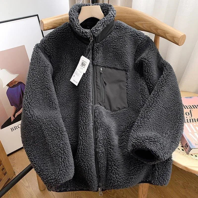 Giacca invernale da donna | Effetto teddy | Morbida e antivento