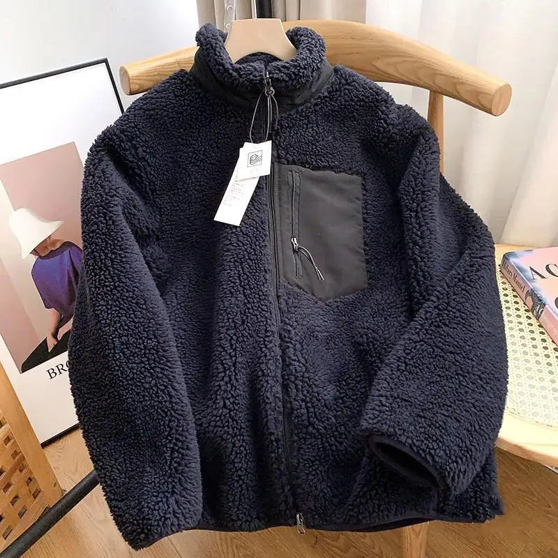 Giacca invernale da donna | Effetto teddy | Morbida e antivento
