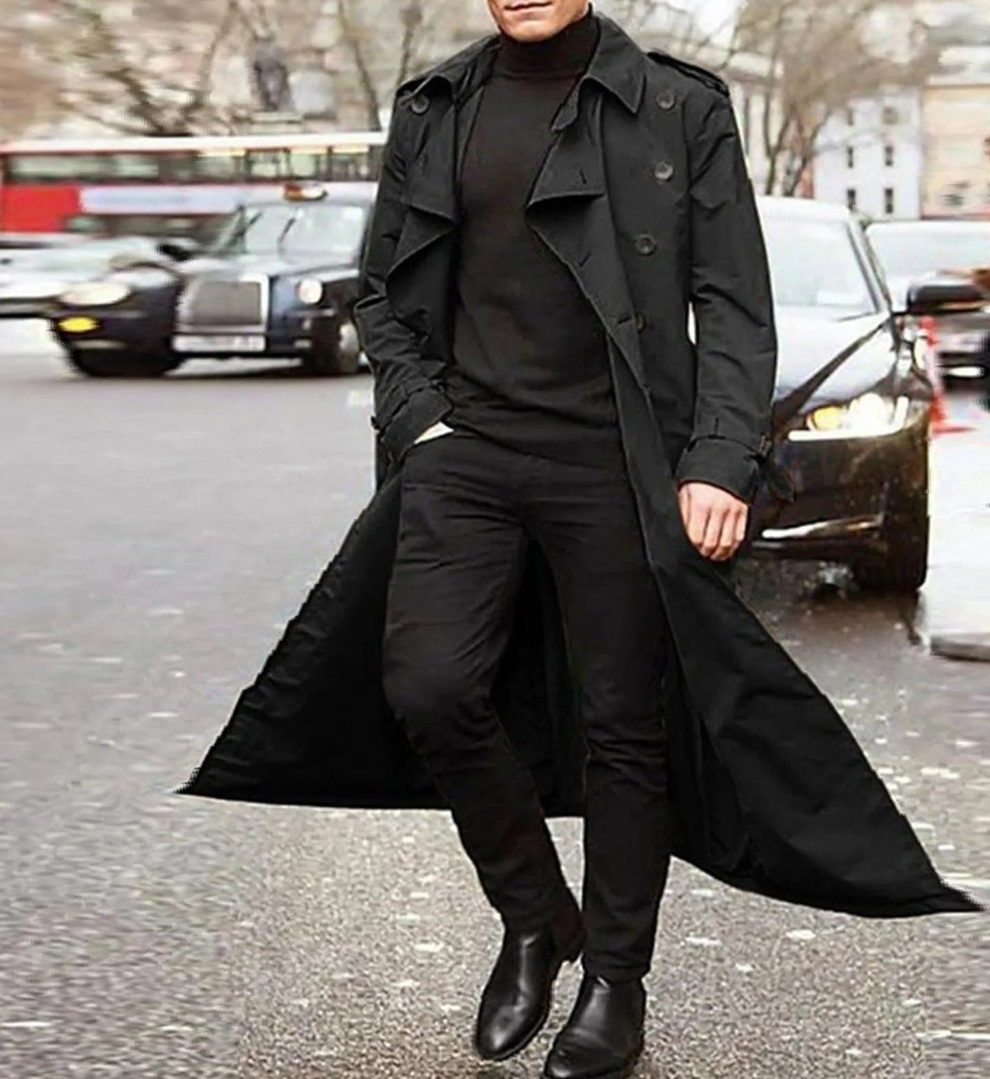 Niba | Trench coat casual e alla moda per uomini