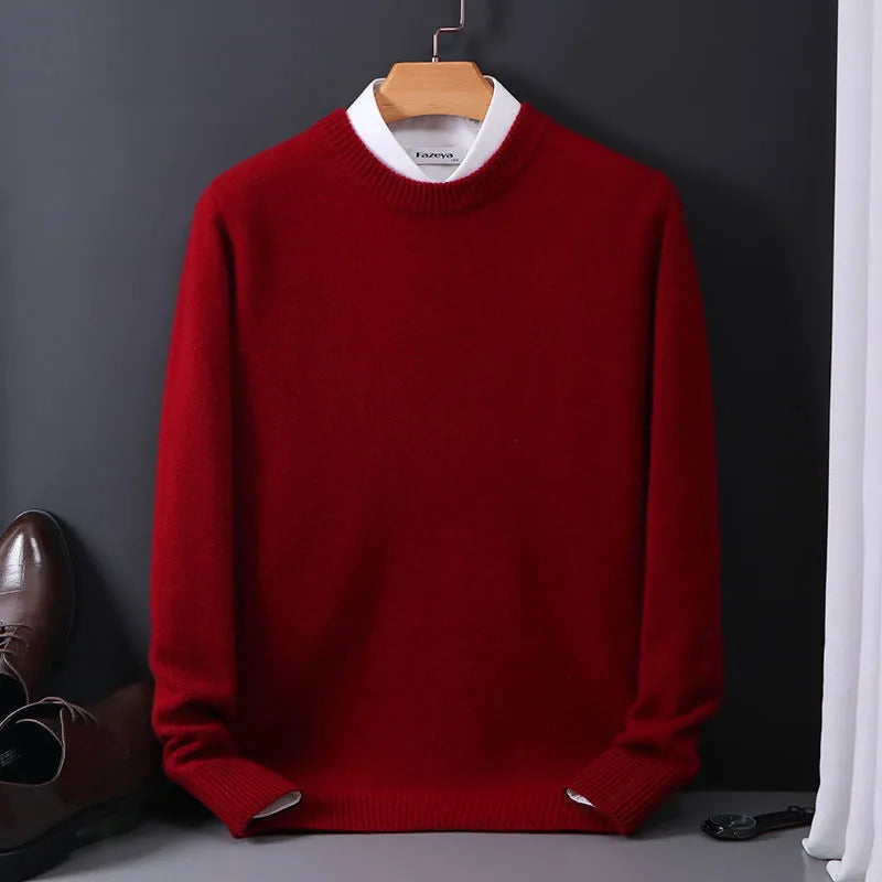 Maglione in cashmere da uomo | Morbida maglia fine | Classico e riscaldante