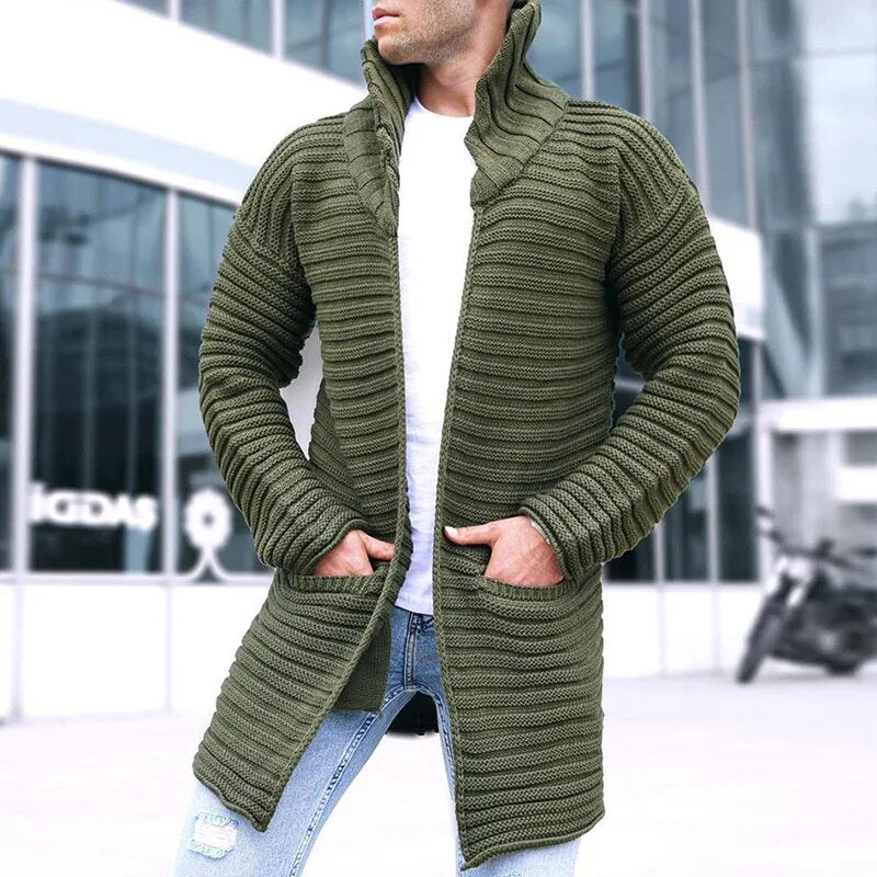 Usa | Cardigan a coste con colletto sciallato