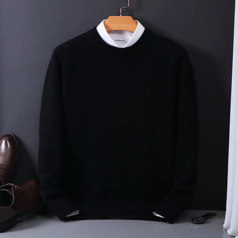 Maglione in cashmere da uomo | Morbida maglia fine | Classico e riscaldante