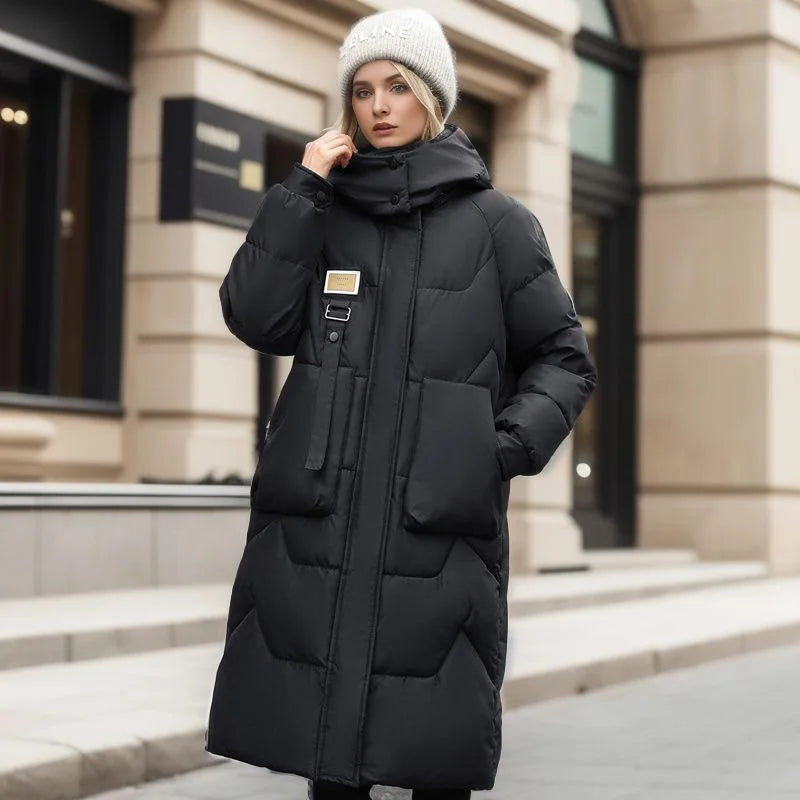 Lethara | Giacca invernale lunga alla moda e calda