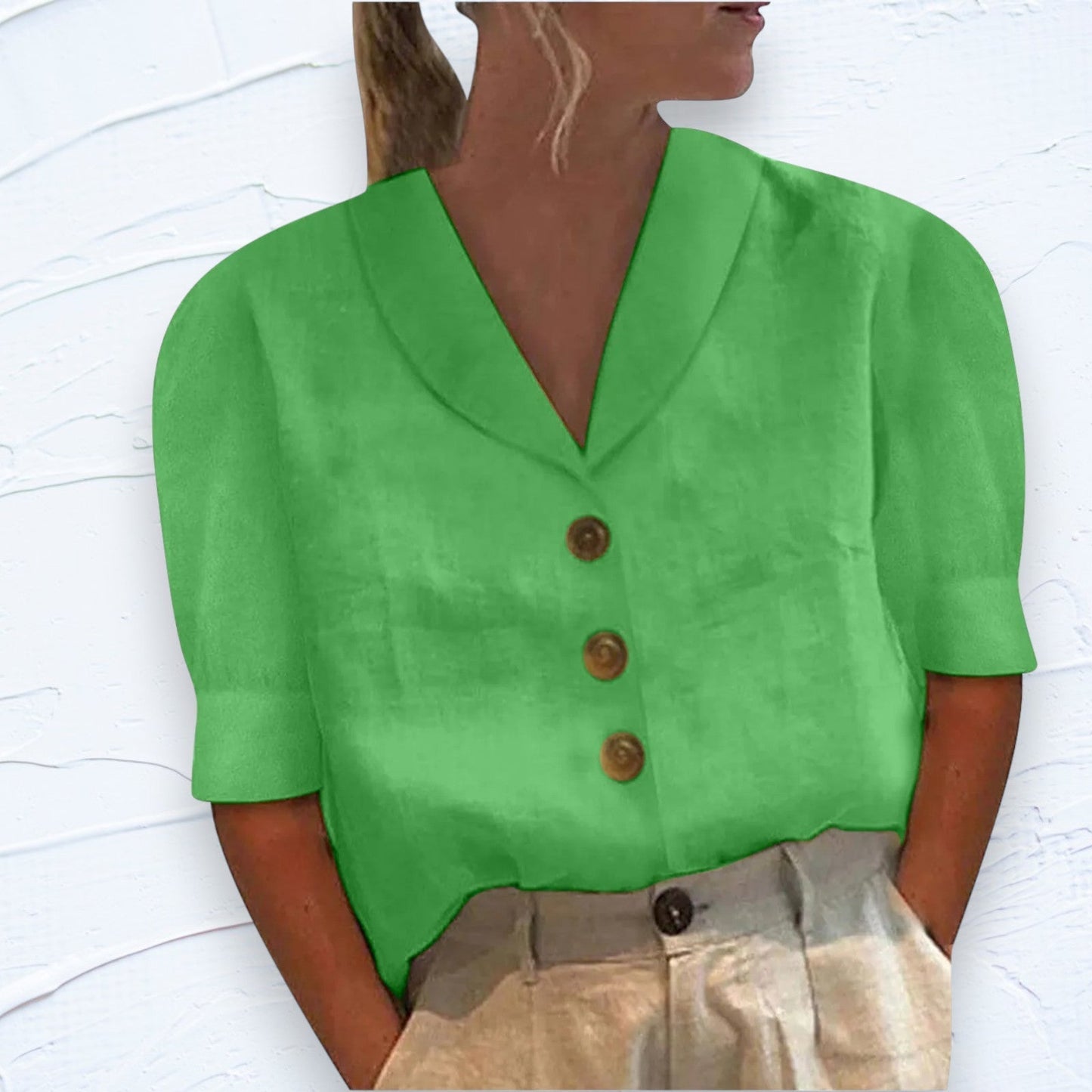 Joan | Top con colletto e bottoni