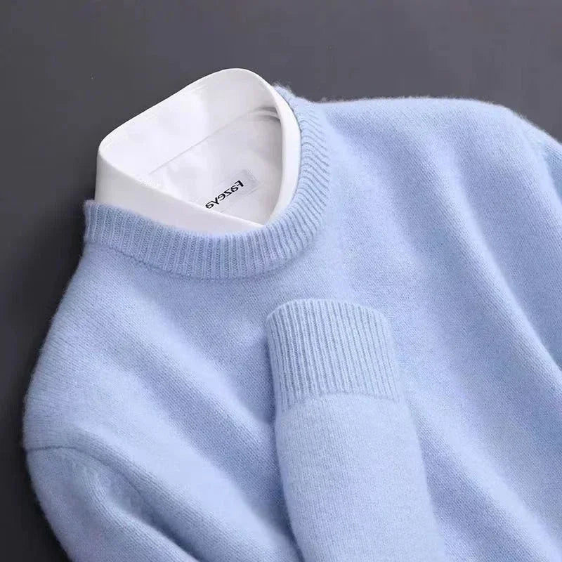Maglione in cashmere da uomo | Morbida maglia fine | Classico e riscaldante