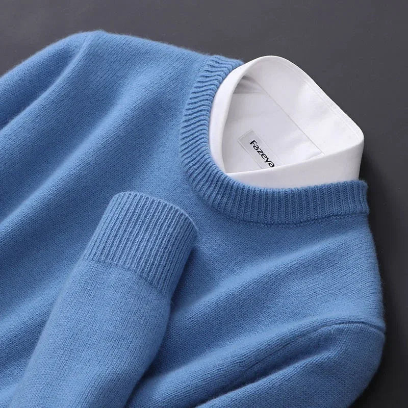 Maglione in cashmere da uomo | Morbida maglia fine | Classico e riscaldante