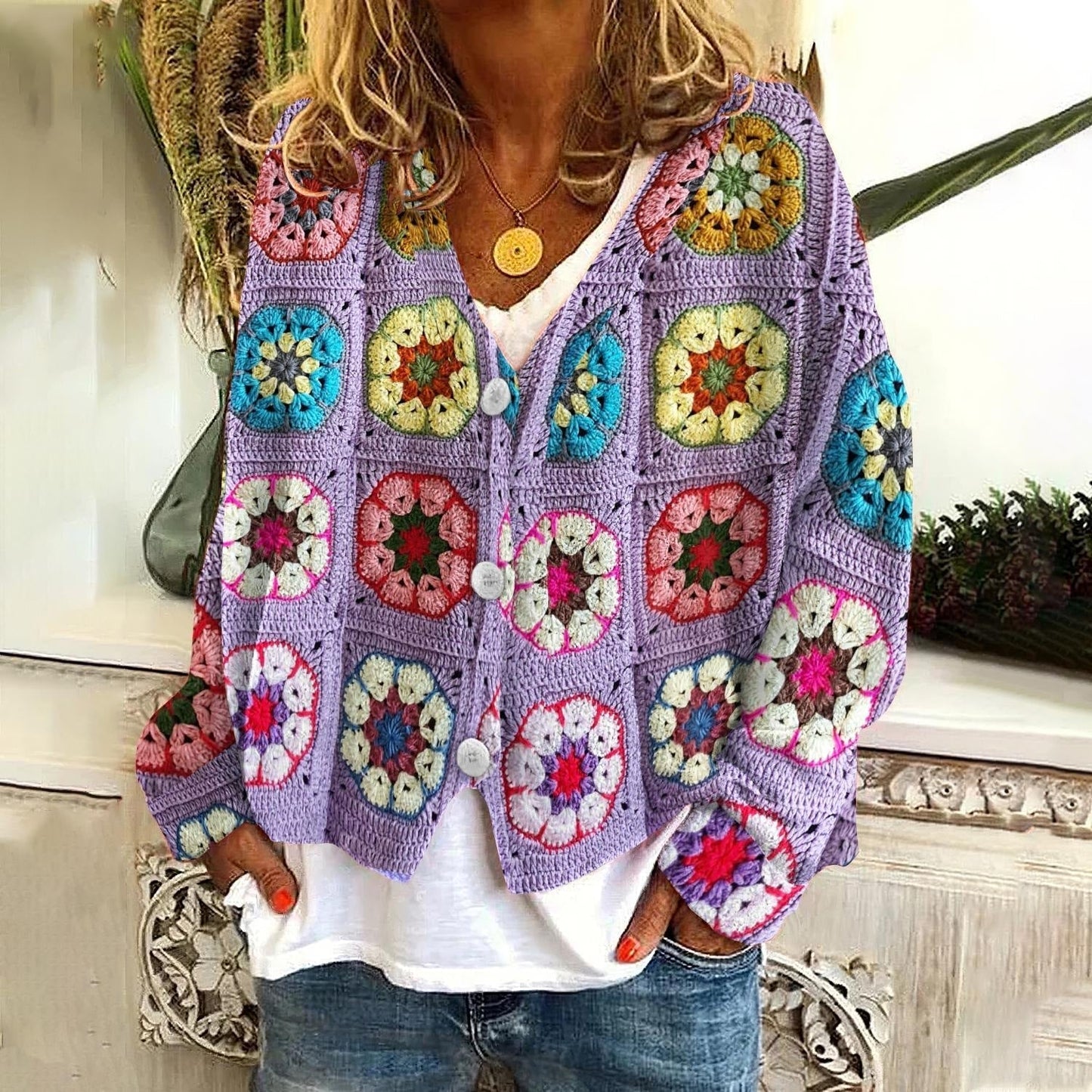 Jenelyn | Elegante e lussuosa giacca di maglia