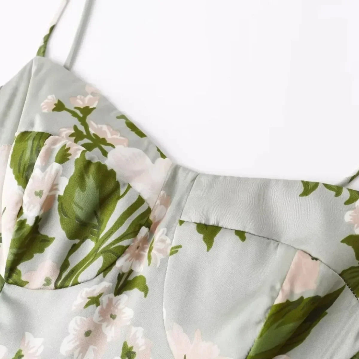 Emily | Stupendo vestito estivo verde con fiori