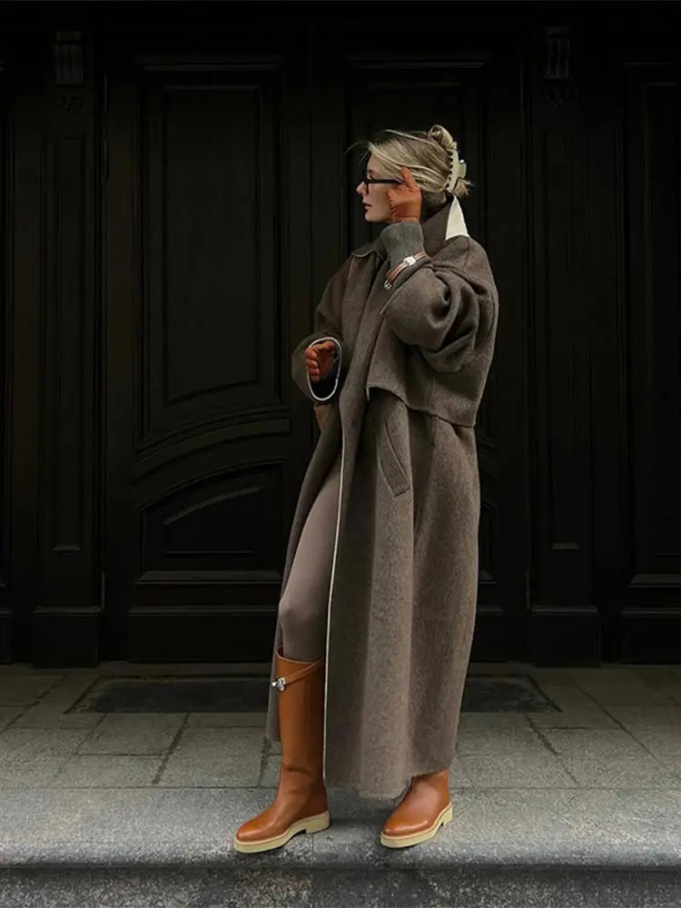Zare | Lungo cappotto spesso da donna invernale accogliente