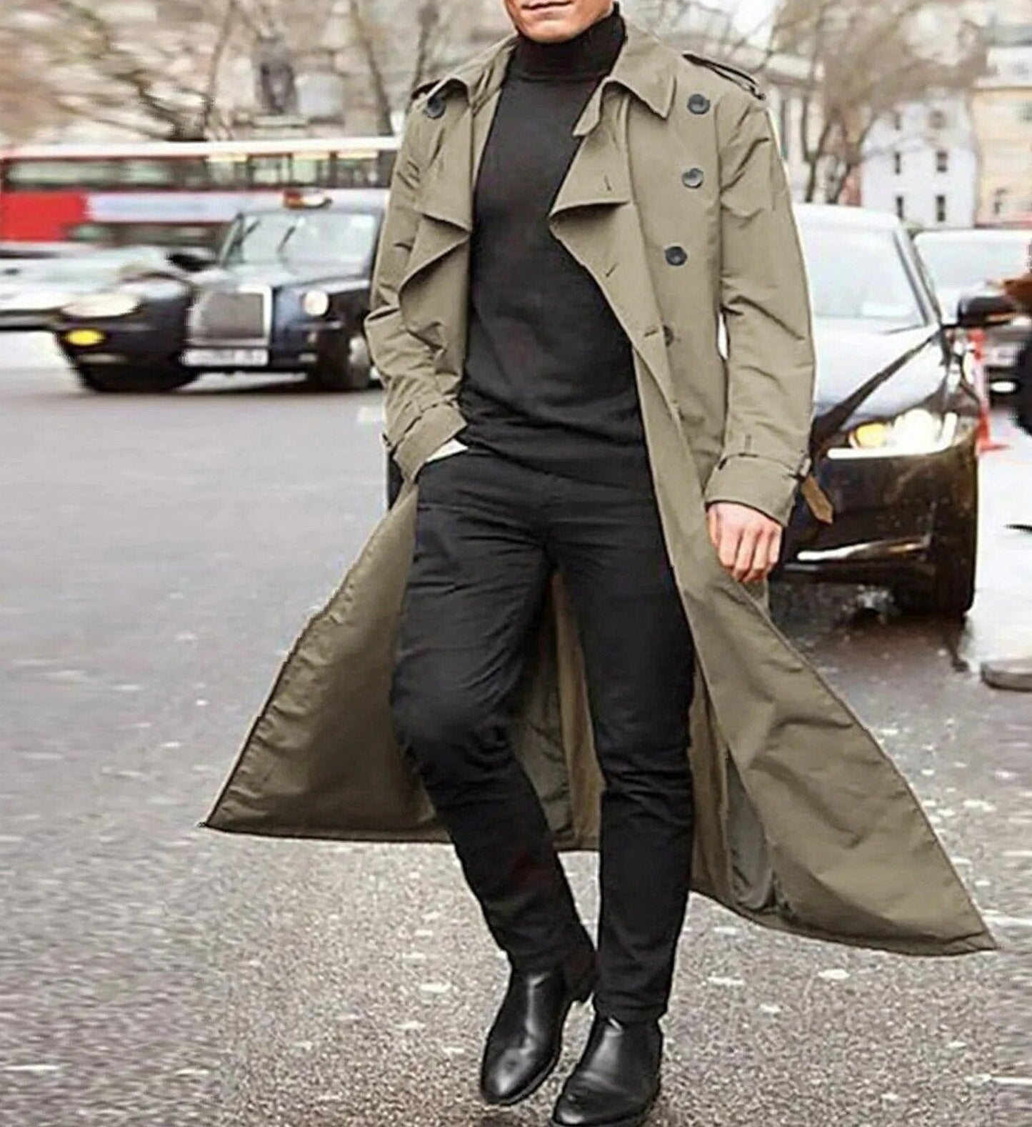 Niba | Trench coat casual e alla moda per uomini