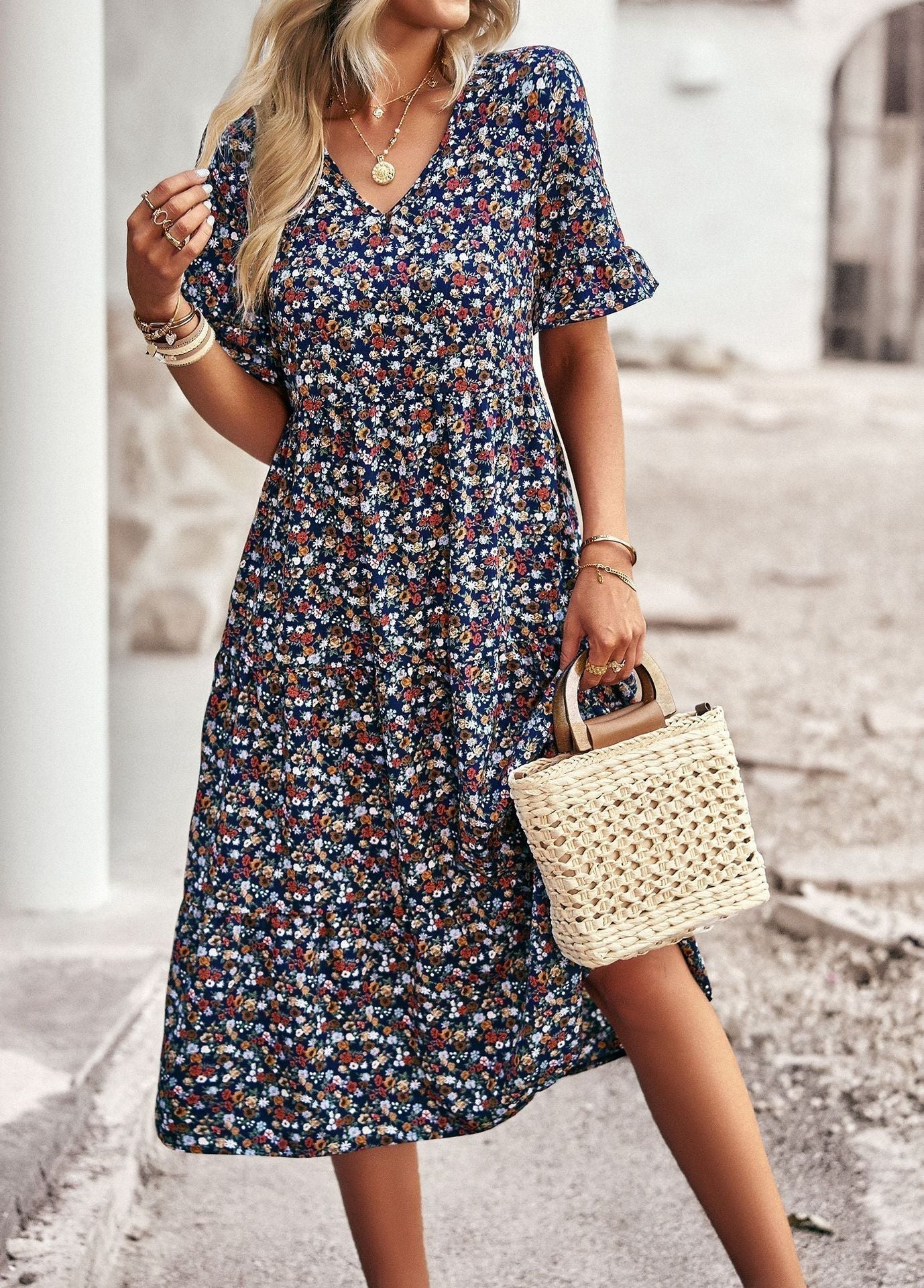 Orlaith  | Abito Midi Floreale per Donne