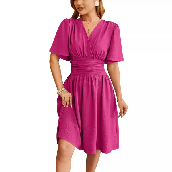 Keiko | Classica camicia a maniche a farfalla